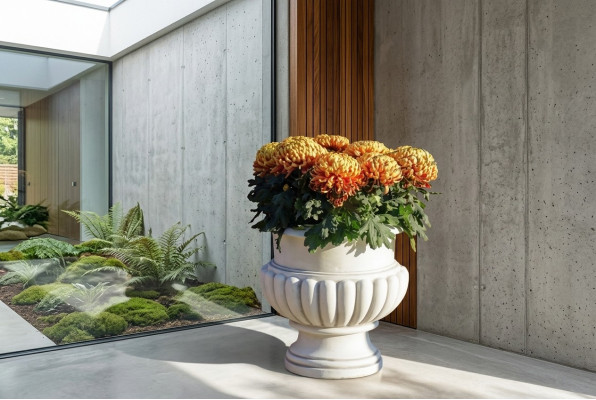 Bloempotten Decoratieve box Pot Bloempotten XXL Beton Tuin Terras