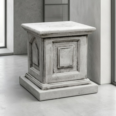 Decoratiezuil Kolom Steen Antieke Stijl Bloemenstandaard Romeins Wit Standhouder