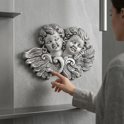 Engel 24cm Sculptuur Ontwerp Figuur Standbeeld Tuin Beelden Standbeelden