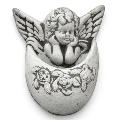 Wandsculptuur Steenplaat Afbeelding Azteken Engel Antil Relief Steengieten Muur