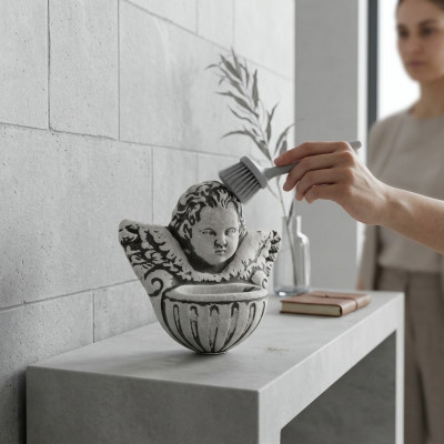 Grafengel Kruis Graf Decoratie Grafversiering Steen Decoratie Standbeeld