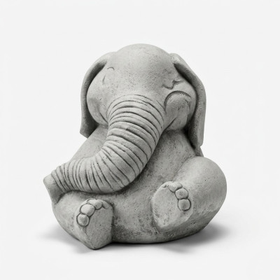 Ontwerp Figuur Olifant Sculptuur Figuren Beeldhouwwerken Beelden Wit Cartoon Standbeeld