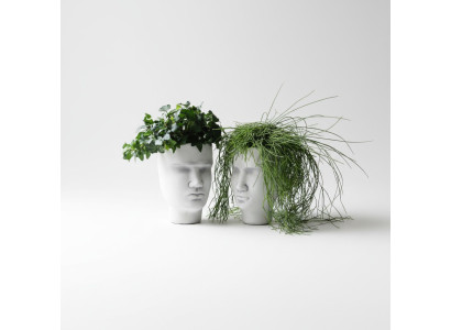 Ontwerp Bloempot Top Plantenbak Vaas Figuur Potten Decoratie Gezicht Sculptuur