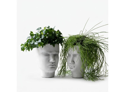 Ontwerp bloempot Top Planz emmer vat figuur decoratieve potten gezicht sculptuur.