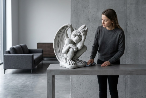 Beeldhouwwerk Draak Kind Tuinbeelden Decoratieve Standbeelden
