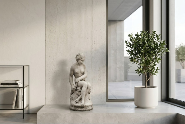 Dames figuur standbeeld beelden standbeelden sculptuur sculpturen tuin
