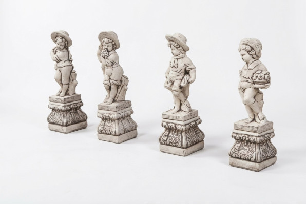 Jongen 70cm Figuur Standbeeld Beelden Sculptuur Beelden Tuin Wit Decoratie