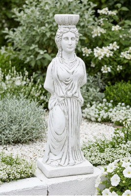 Vrouw 93cm beeldhouwwerkontwerp figuur standbeeld tuinfiguren beeldhouwwerken