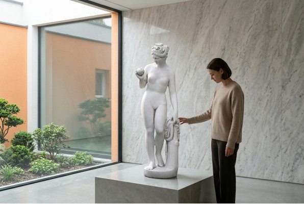 Tuindecoratie Vrouw 61cm Terras Steen Figuren Figuur Decoratie
