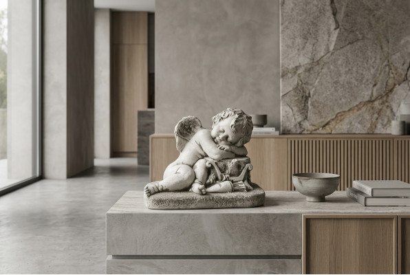 Engel Kinder Sculptuur Ontwerppigurine Standbeeld Tuinbeelden Standbeelden