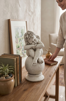 Grafversiering Grafdecoratie Steenversiering Engel Figuur Sculptuur God Heilig