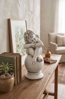 Grafversiering Grafdecoratie Steenversiering Engel Figuur Sculptuur God Heilig