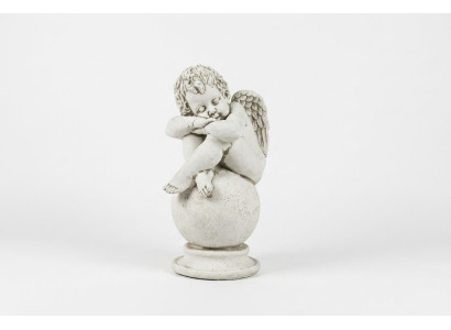 Engel Bal Standbeeld Figuur Figuren Standbeelden Sculptuur Sculpturen Tuin