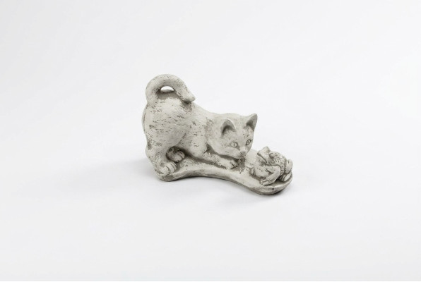 Tuindecoratie Kattenstandbeeld Sculptuur Figuren Wit Beeldhouwwerk Ontwerp