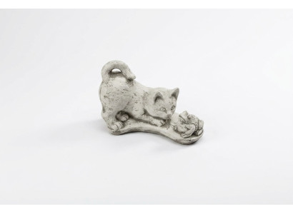 Tuindecoratie Kattenstandbeeld Sculptuur Figuren Wit Beeldhouwwerk Ontwerp