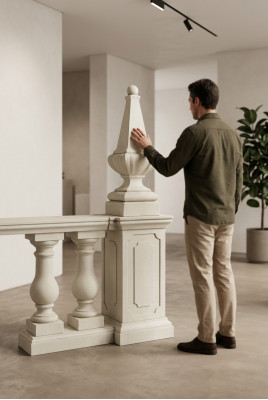 Decoratie kegel zuilen steen antieke stijl Romeinse standaard decoratie