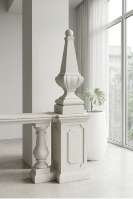 Decoratie kegel zuilen steen antieke stijl Romeinse standaard decoratie