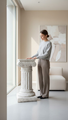 Decoratiezuil Kolommen Steen Antieke Stijl Romeinse Decoratie Witte Stand Sokkel