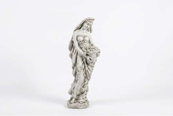 Decoratiefiguur vrouw tuin ontwerper figuren sculptuur beelden.