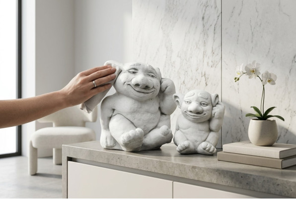 Trol 18cm sculptuur design figuur standbeeld tuin decoratieve figuren standbeelden