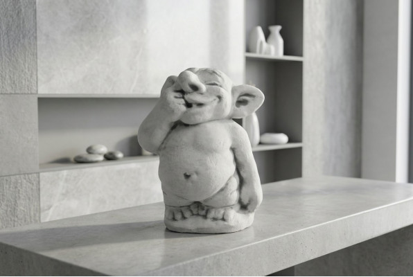 Trol 22cm sculptuur ontwerpfiguur standbeeld tuinfiguren beelden