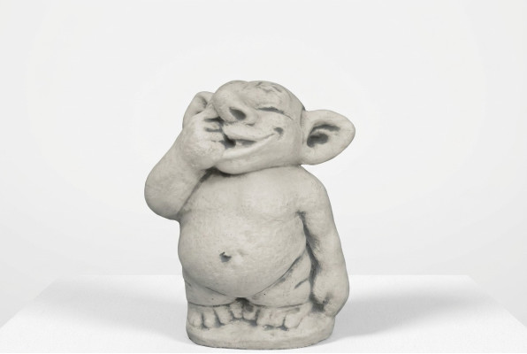 Trol 22cm sculptuur ontwerpfiguur standbeeld tuinfiguren beelden