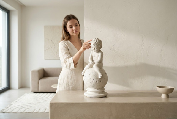 Grafversiering Grafsteen Decoratie Figuur Engel Decoratie Sculptuur God Heilig