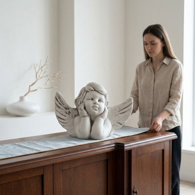 Grafversiering Grafsteen Decoratie Figuur Decoratie Engel Sculptuur God Heilig