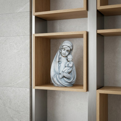 Beeldhouwwerk Maria Jezus sculpturen God Heilige figuren Decoratie Standbeelden