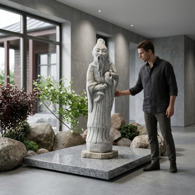 Chinese Confucius beeld standbeeld figuren sculptuur tuin