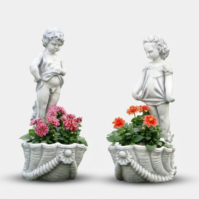 Figuur Bloempot Plantenpot Decoratie Bloempotten Figuur Decor Tuin