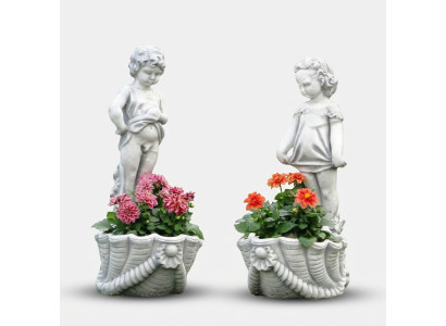 Figuur Bloempot Plantenpot Decoratie Bloempotten Figuur Decor Tuin