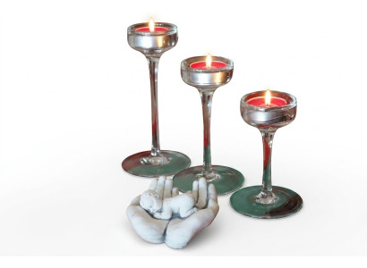 Decoratie figuur hand standbeeld baby gevoel veiligheid beelden ontwerper