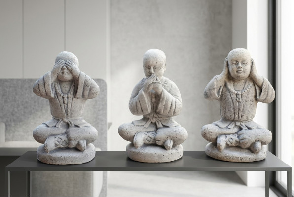 25cm Shaolin Kung Fu Beeld Standbeeld Vechtersfiguren Decoratieve Witte Beelden