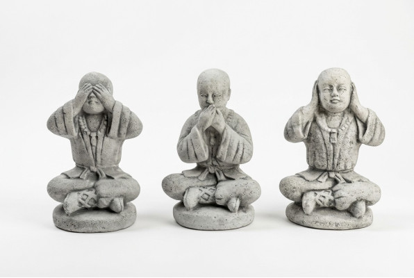 25cm Shaolin Kung Fu Beeld Standbeeld Vechtersfiguren Decoratieve Witte Beelden