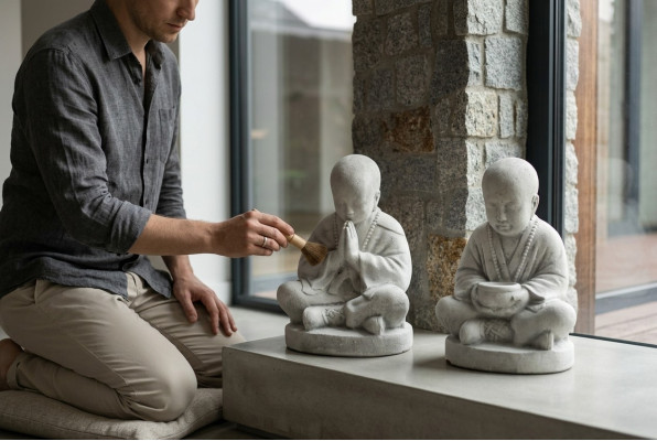 45cm Decoratieve Sculptuur Ontwerp Figuur Standbeeld Tuin Figuren Standbeelden