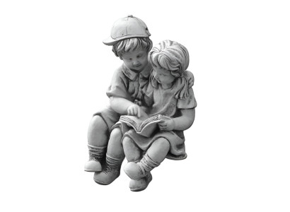 40cm Deco Sculptuur Ontwerp Figuur Standbeeld Tuin Figuren Grijs Natuur Beelden