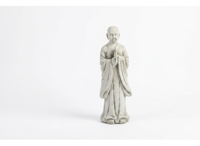 Boeddha sculptuur in steenlook. Groot decoratief beeld voor in de tuin.