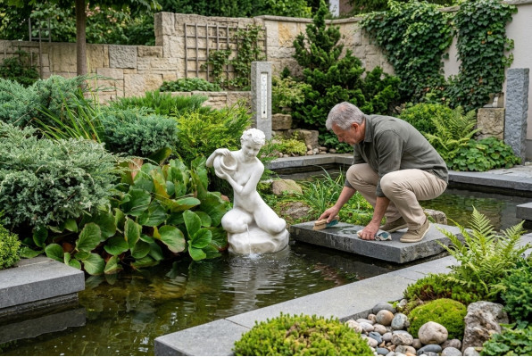 Fonteinen Figur Standbeeld Figuren Antieke Sculptuur Beelden Sculpturen Tuin