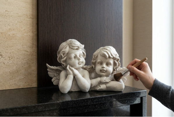 Grabbengel Engel Beschermengel Grafversiering Steen Decoratie Figuur