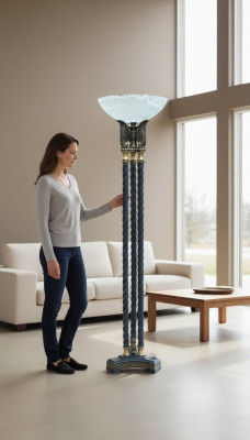 Vloerlamp Staande Lamp Lamp Lampen Verlichting Ontwerp Figuur Sculptuur 185cm Nieuw