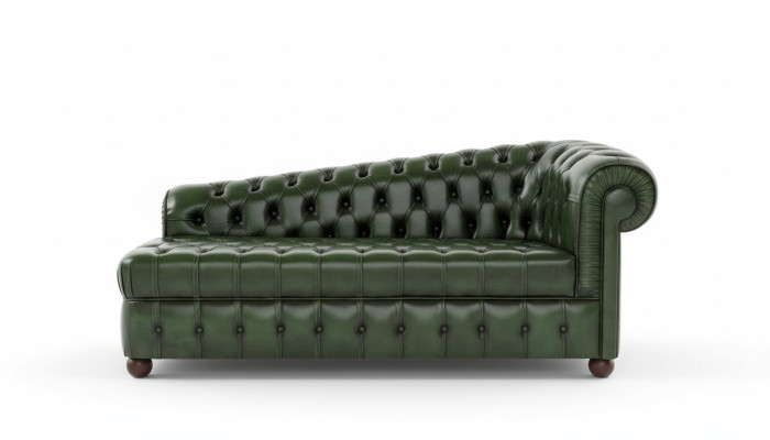 Chaiselongues Chesterfield Bank Groen Bank Ligstoel Ottomaan Recamiere Leer Chiase