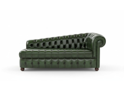 Chaiselongues Chesterfield Bank Groen Bank Ligstoel Ottomaan Recamiere Leer Chiase
