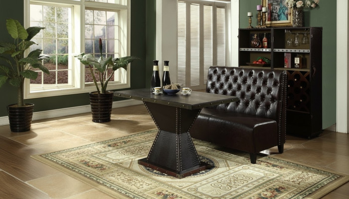 Chesterfield Bank Bank Bank Bruin Wachtkamer Woonkamer Kantoor Banken
