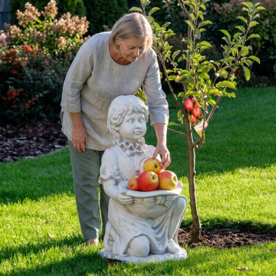 Kind Figur Skulptur Figuren Standbeeld Figuur Decoratie Ontwerp Tuindecoratie Terras