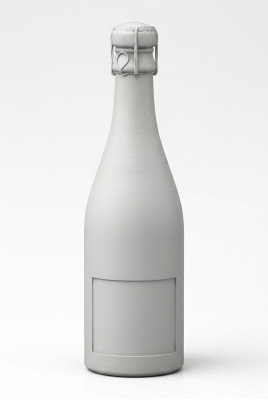 Champagne figuur sculptuur figuur standbeeld fles mousserende wijn ontwerp tuindecoratie