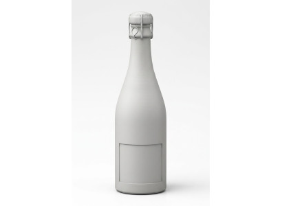 Champagne figuur sculptuur figuur standbeeld fles mousserende wijn ontwerp tuindecoratie