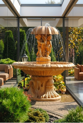 Fontein Tuinvijver Fontein 176cm Stenen Fontein Tuinfontein Fontein Nieuw