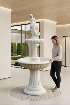 Zierfontein Fontein Sculptuur 197cm Fontein Decoratie Tuin Fontein Vijver Nieuw  Sierfontein Fontein Sculptuur 197 cm Fontein Decoratie Tuin Fontein Vijver Nieuw