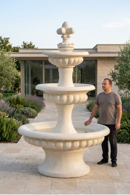 Fontein voor in de tuin vijver fontein 205cm stenen fontein tuin fontein fontein nieuw